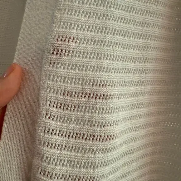 XL Talbots White Lightweight Cardigan - Picture 3 of 6